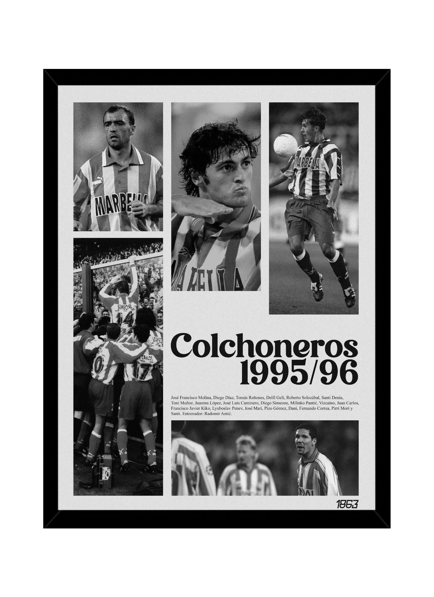 "Colchoneros Temporada 95/96" - Poster