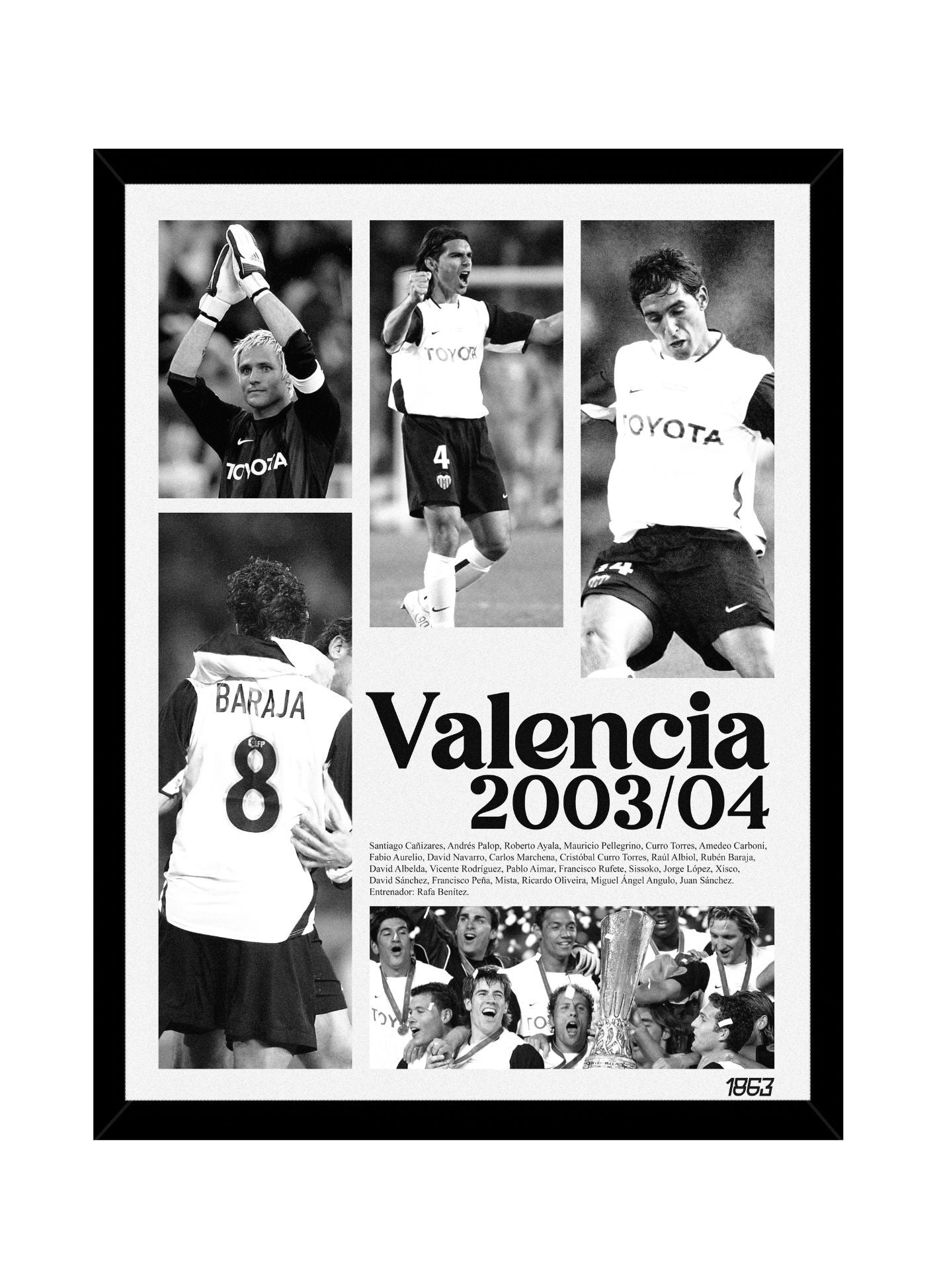 "Valencia Temporada 03/04" - Poster