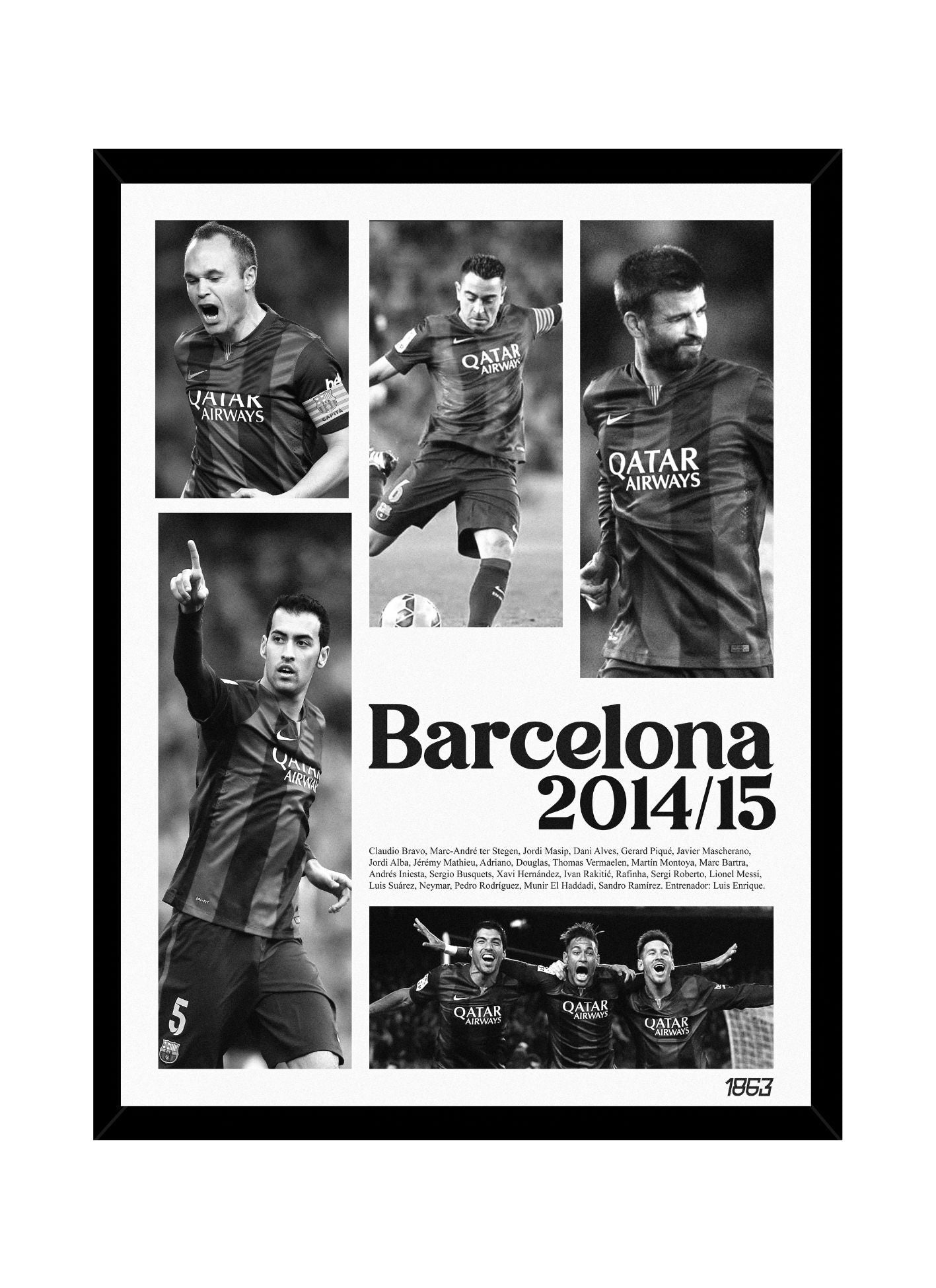 "Barcelona Temporada 14/15" - Poster