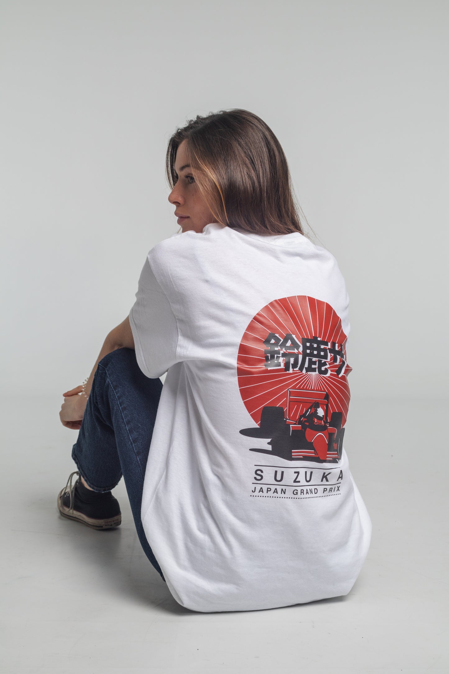 Camiseta "GRAND PRIX JAPON" - Blanco