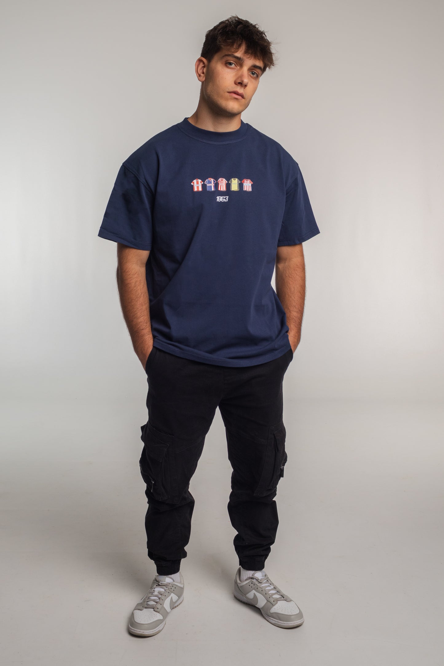 Colchoneros Historical Kits T-shirt - Navy Blue