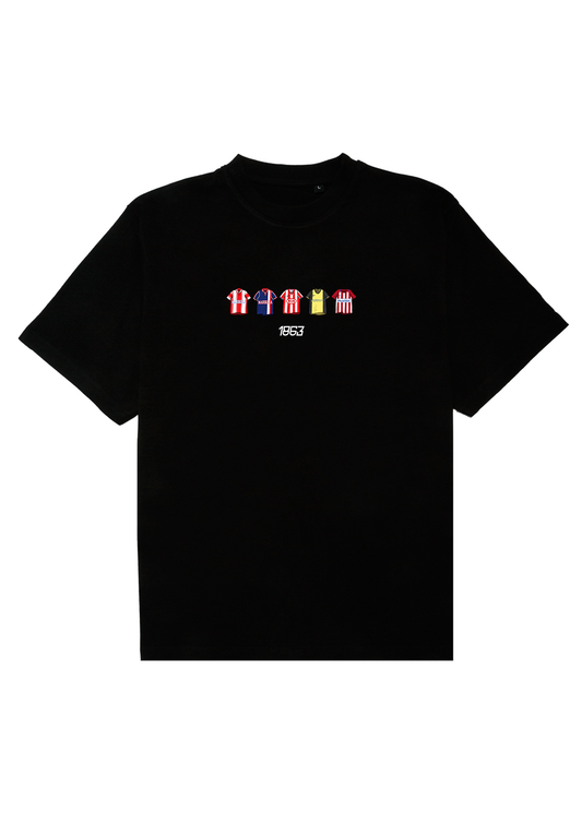 Colchoneros Historical Kits T-shirt - Black