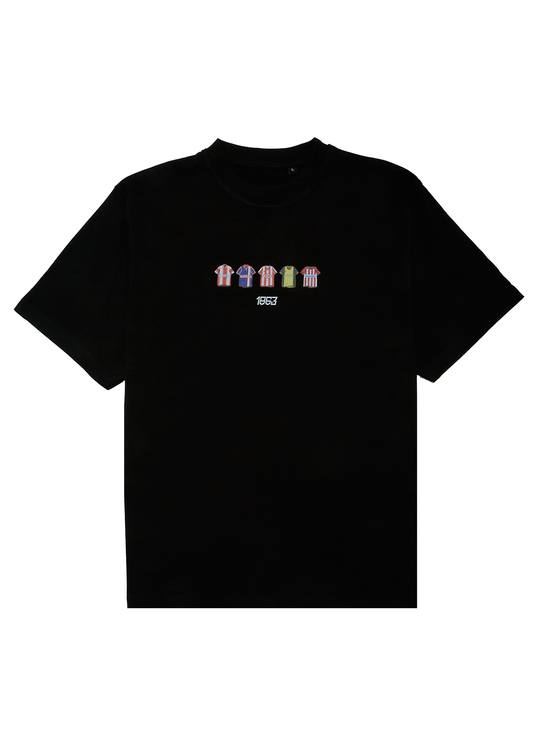 Colchoneros Historical Kits T-shirt - Black