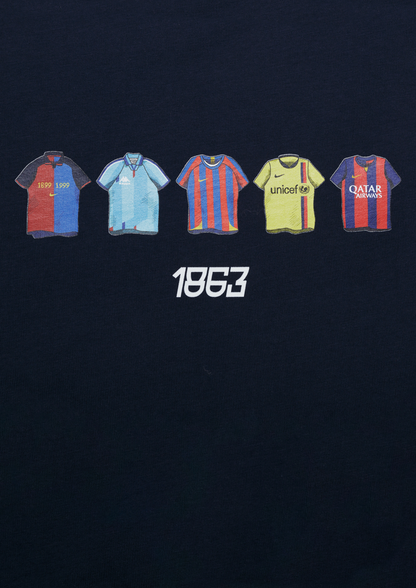 Camiseta Equipaciones Históricas Culers - Azul Marino