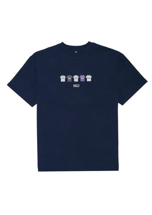 Camiseta Equipaciones Históricas Merengues - Azul Marino