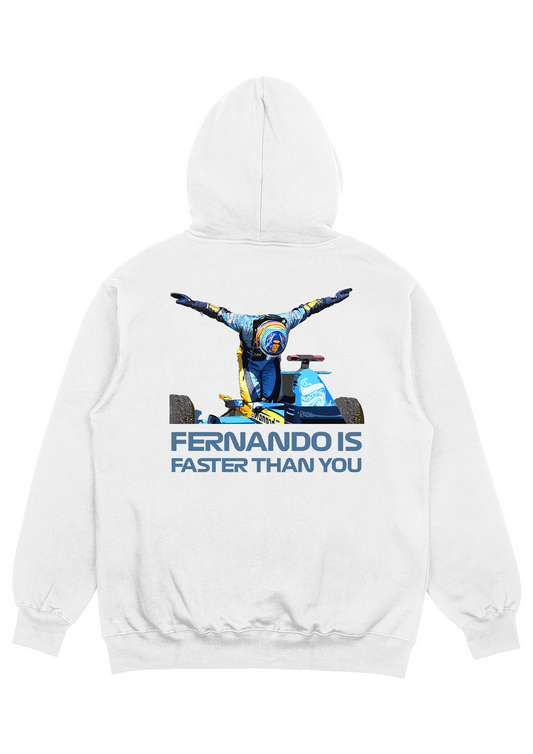 Sudadera "Fernando is Faster Than You" - Blanco