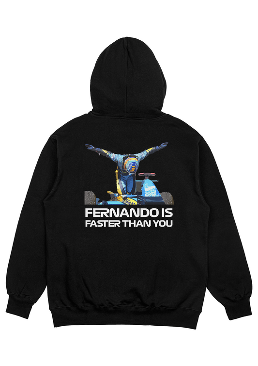Sudadera "Fernando is Faster Than You" - Negro