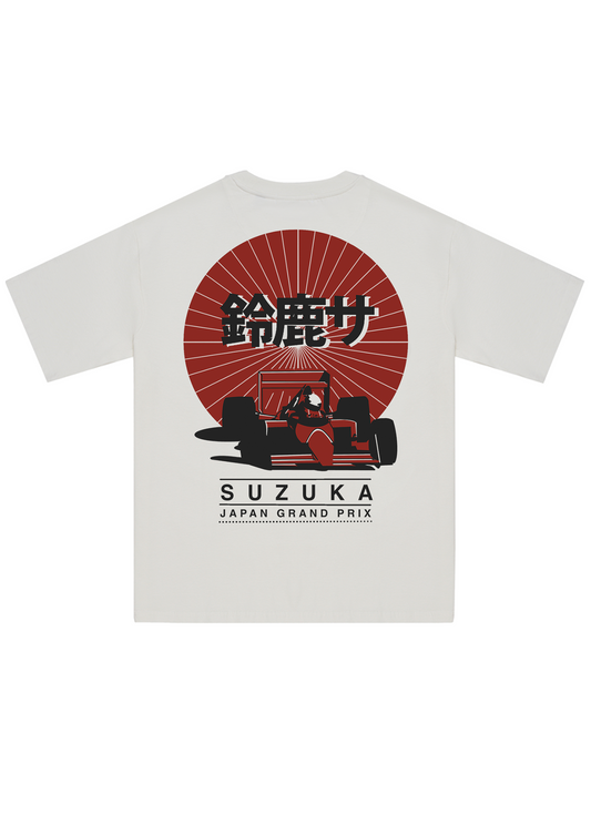 "GRAND PRIX JAPAN" T-shirt - Coconut Milk