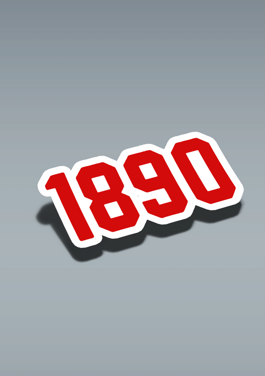 Sevillista sticker "1890" 