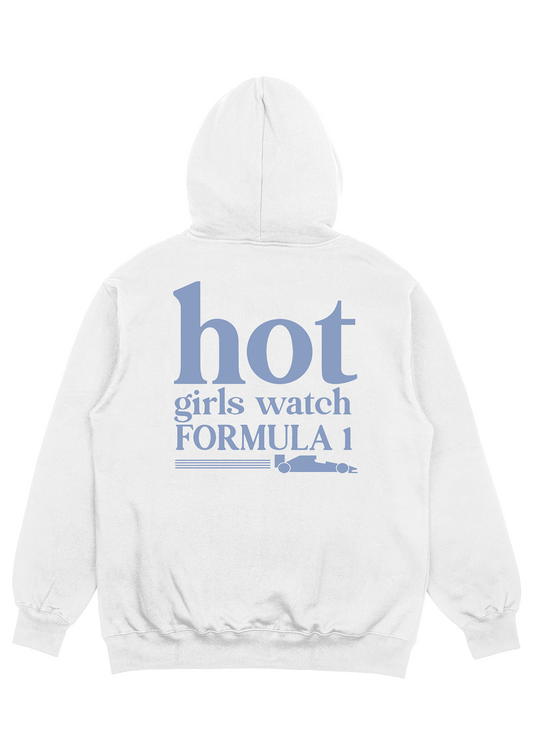 Sudadera "Hot girls watch Formula 1" Azul edición Exclusive