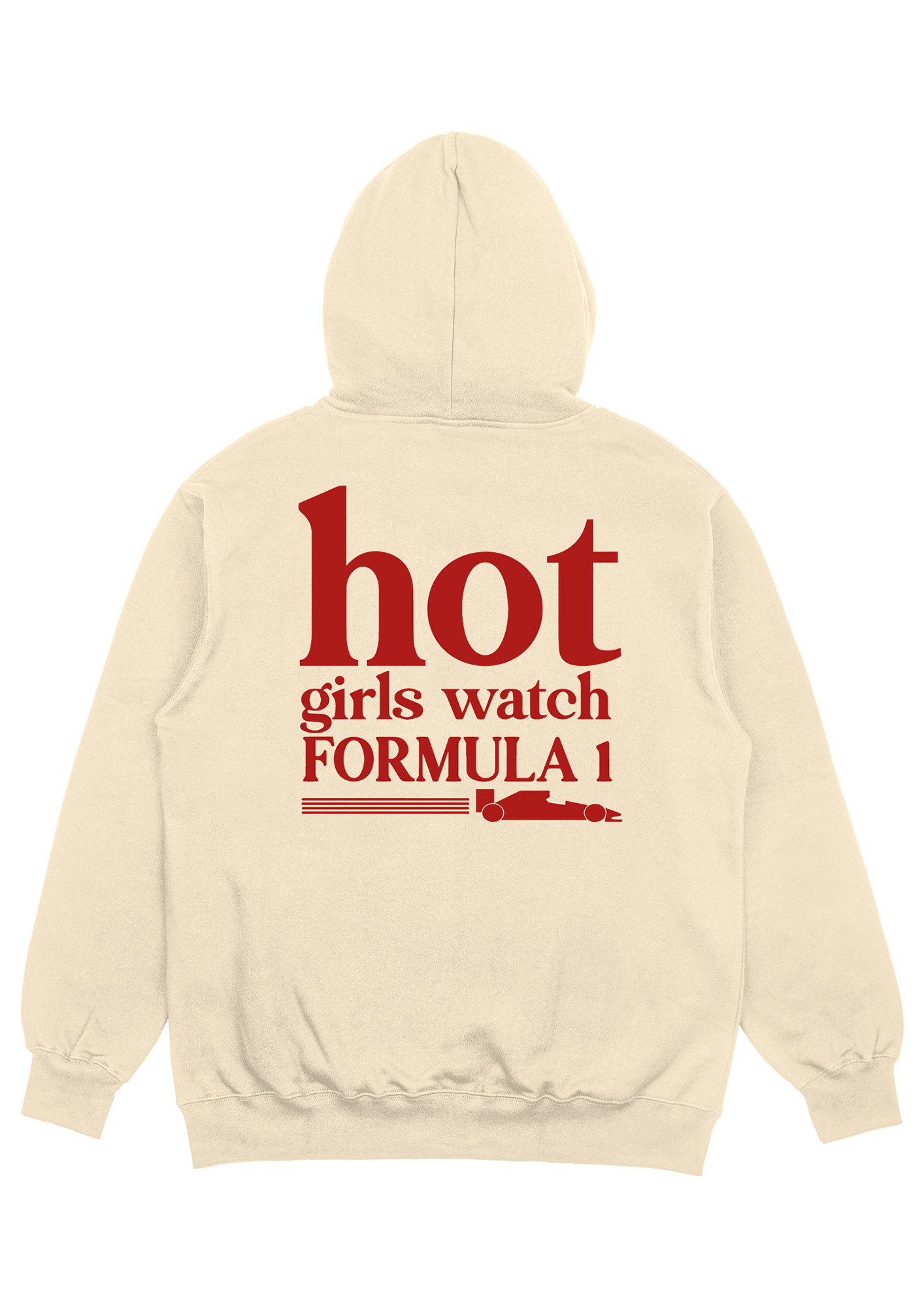 Sudadera "Hot girls watch Formula 1" Roja edición Exclusive